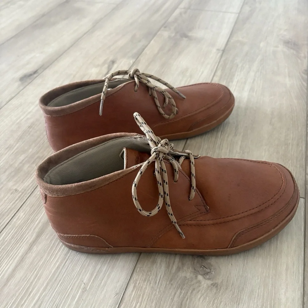 OluKai Pala Waterproof Chukka Boots Shoes Brown Leather Lace Up Mens Size 11